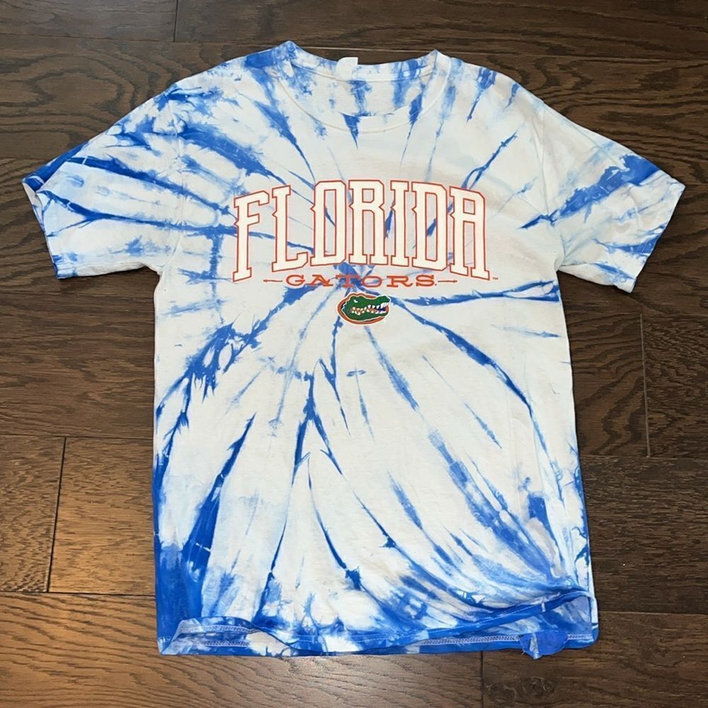 Tie dye Florida Gators Basketball football team t shirt M slim mens cotton